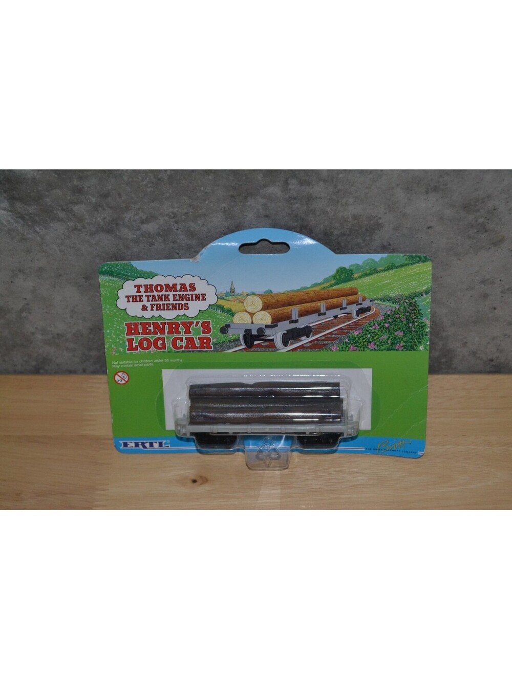 ERTL HENRY’S LOG CAR Thomas The Tank Engine & Friends ERTL Die-Cast Train Card